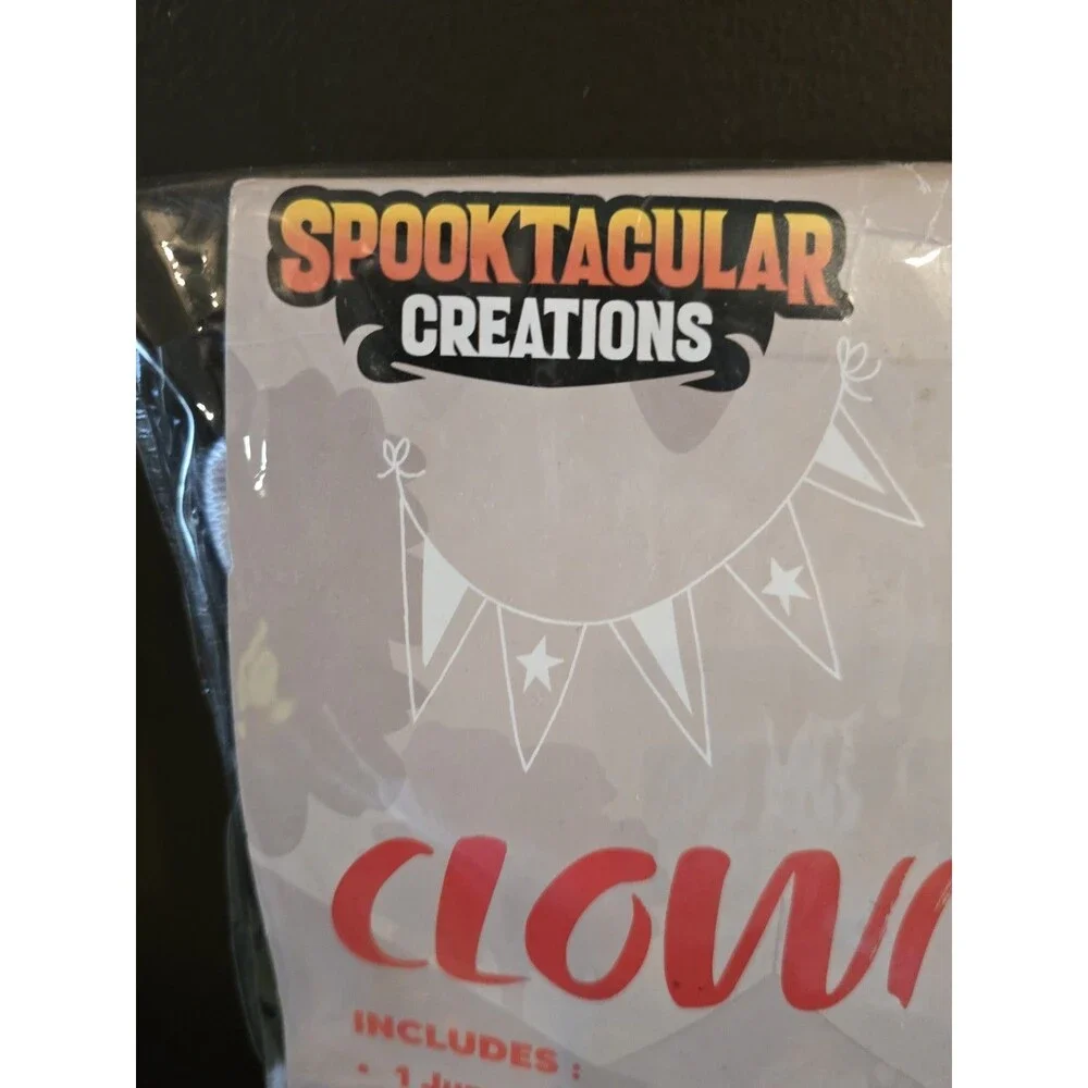 Spooktacular Scary Clown Kids Halloween Costume Small 5-7 Years 5 6 7 New C16